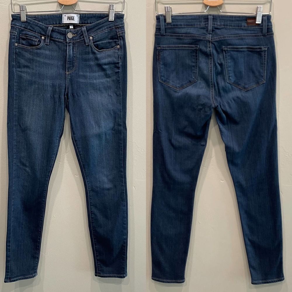 Paige Verdugo Ankle Jeans Blue - Size: 28